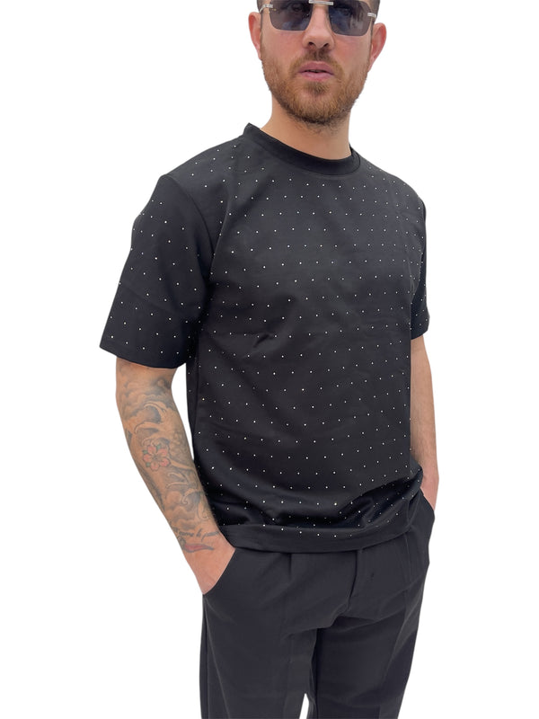 T-shirt con brillantini