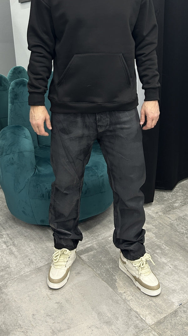 JEANS BAGGY SPALMATO