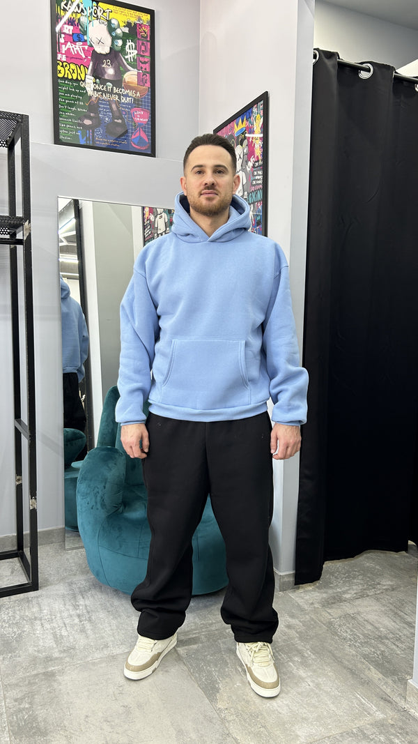 FELPA BOXYFIT 2.0 PREMIUM AZZURRO