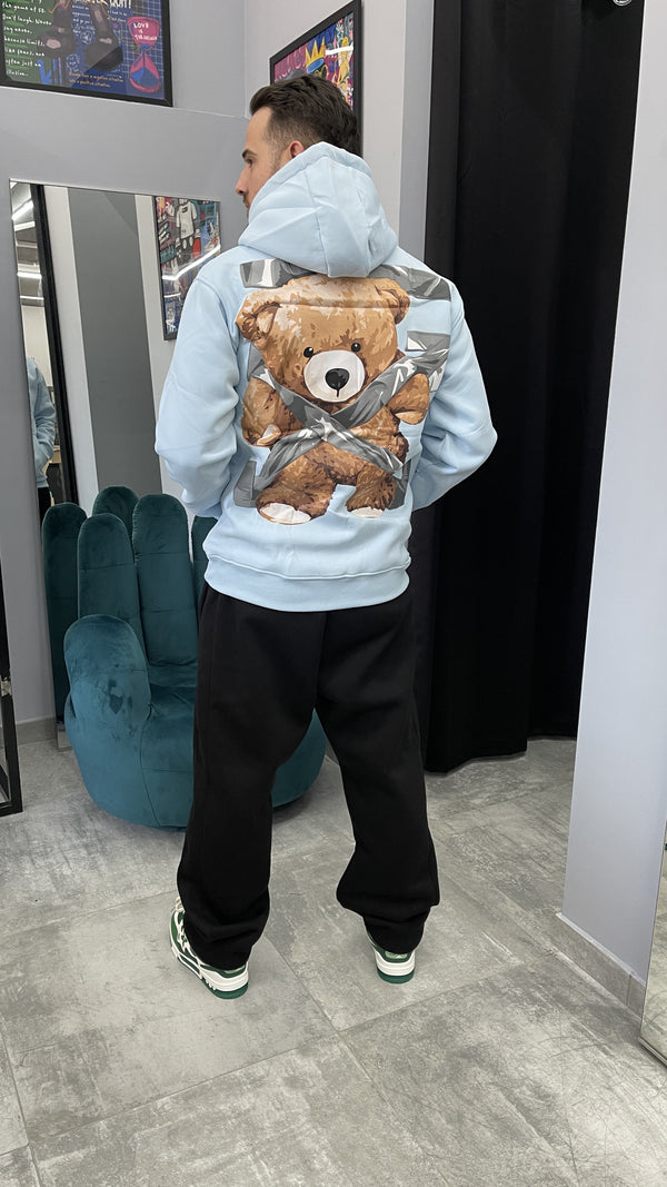 FELPA AZZURRA MOD. OFF WHI*E