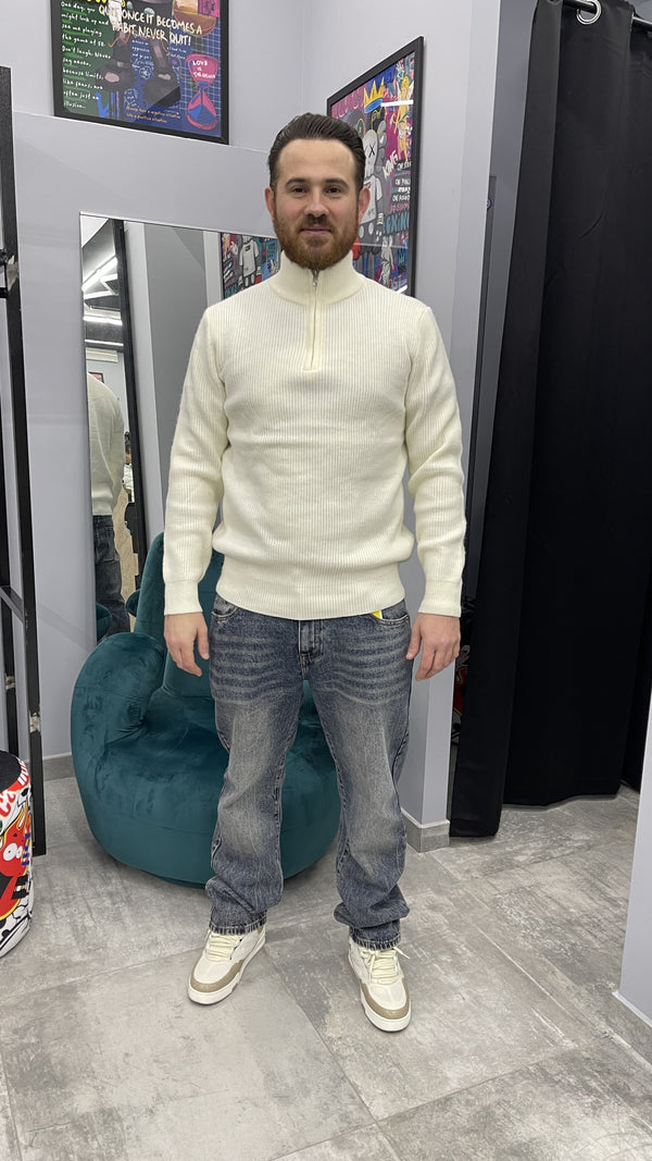MAGLIONCINO MEZZO COLLO BIANCO